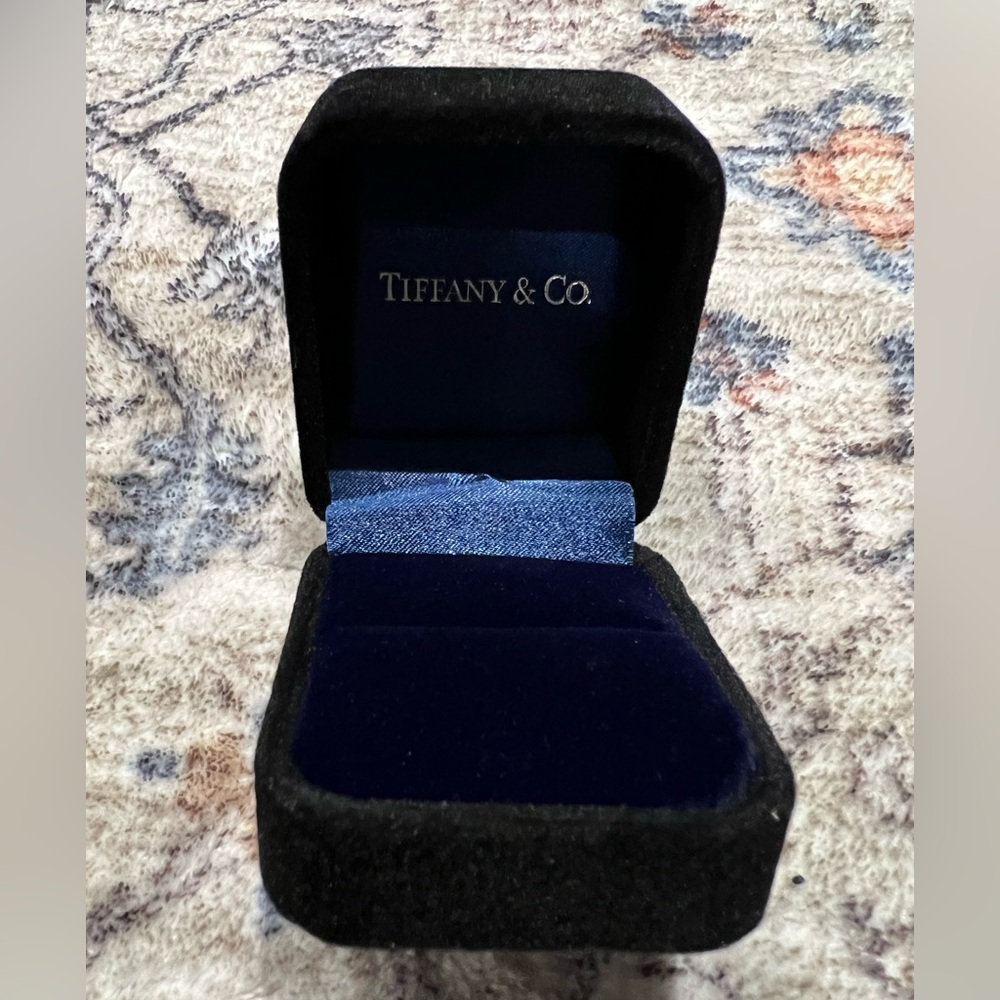 Tiffany & Co. Black and Blue Jewelry Ring Box